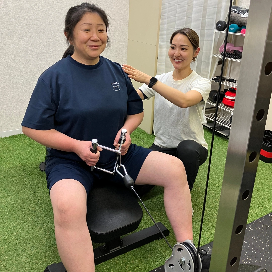 相模原女性専用パーソナルジム|女性トレーナーマンツーマン指導|リファイン 5 楽しいのに効く・あっという間の60分トレーニング