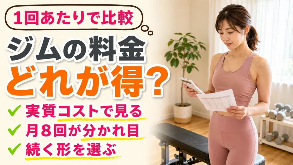 ジムの料金はどれが得か1回あたりで比較|相模原の女性専用パーソナルジム リファイン