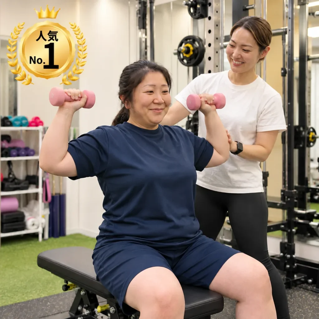 相模原の女性専用パーソナルジム リファインのダイエットプログラム｜女性トレーナーがマンツーマンでダンベルトレーニングを指導